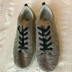 Tom’s Grey Slip On Shoes Lenny Lace Up Shoes School Shoes Comfort Padded Insole